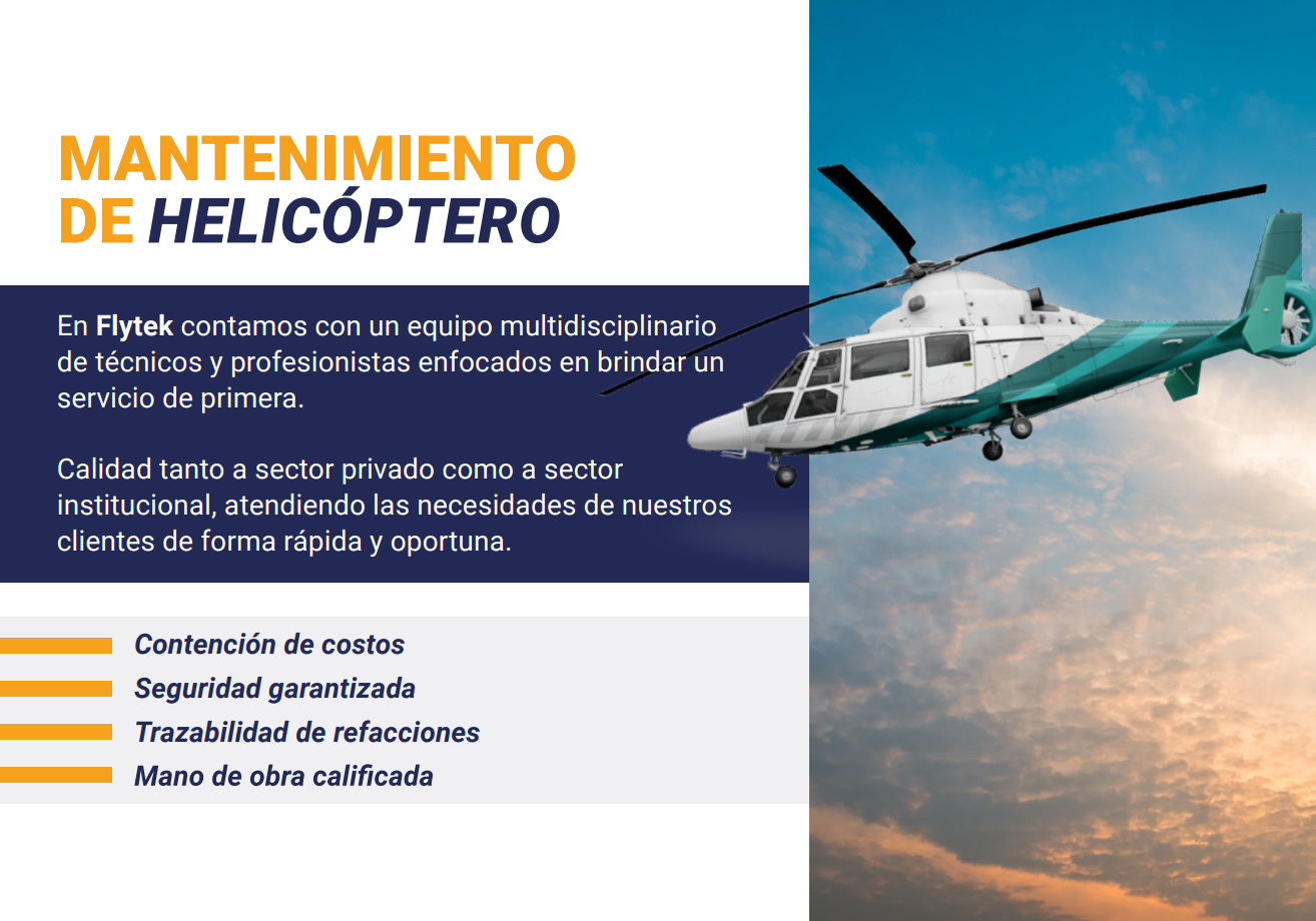 Mantenimiento de helicóptero